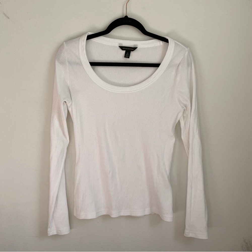 Banana Republic ribbed long sleeve tee